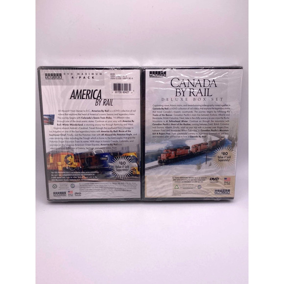 Two deluxe box sets: Canada by Rail and America by Rail NEW sealed package - Picture 2 of 7